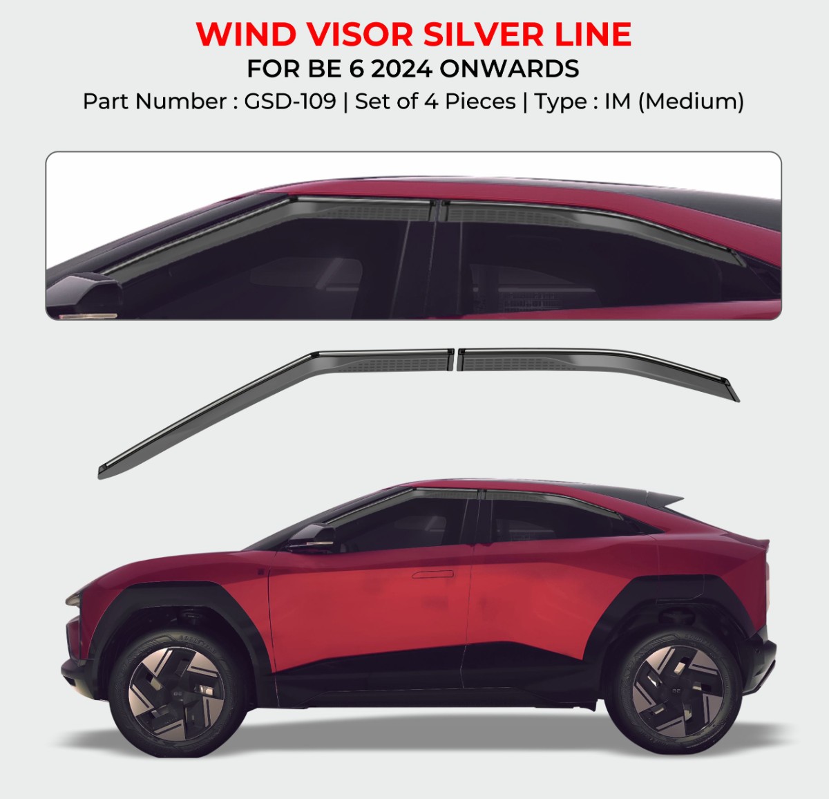 Mahindra BE6 Door Visor